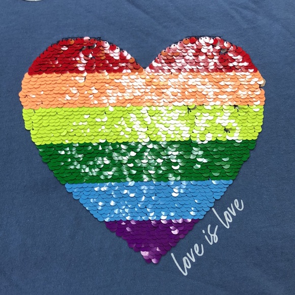 🍒3/30$.🆕 Kids 100% Cotton Flippy Sequin Graphic T-Shirts. Bundle of 2. - Picture 2 of 9